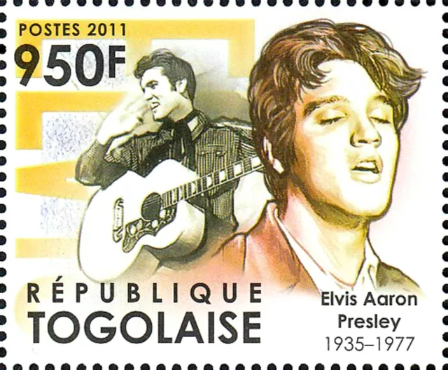 Togo postfrisch MNH Elvis Presley Usa Sänger Musiker Schauspieler Kino Musik /72