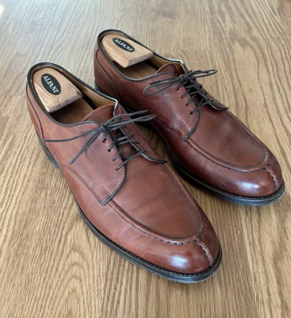 Allen Edmonds Bradley Men’s Brown Leather Split Toe Oxford Shoes 11.5 D US