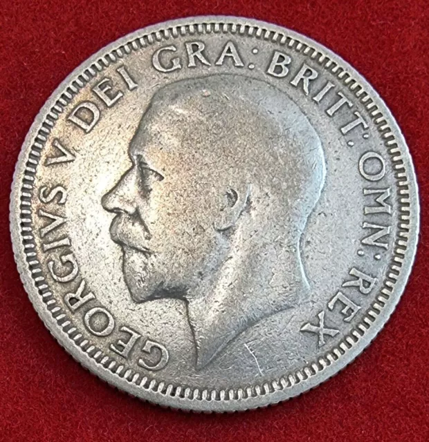 1933 united kingdom of great britain george v half crown silver coin