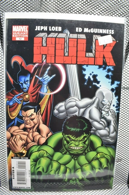 Hulk #12 Ed McGuinness Green Hulk Variant Marvel Comics 2009 Loeb Defenders 9.4