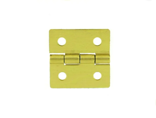 6031 3/4" x 3/4" Brass Plate Butt Hinge (10 pcs.) with screws - "FREE SHIPPING"