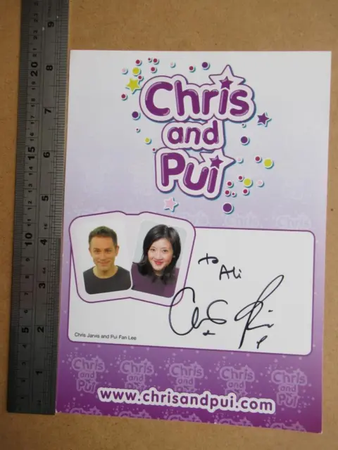 Chris and Pui  Original Autograph  (file NO18)