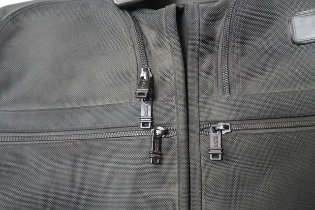 Tumi Garment Ballistic Nylon Alpha Bi Fold Suit Travel Black Bag 2
