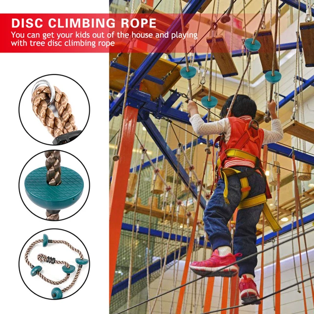 Children Swing Disc Climbing Rope Kids Playground Equipment Toys LR