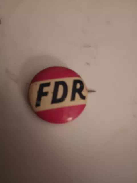 1940 Roosevelt FDR Political Campaign President Election Donkey Badge Button Pin