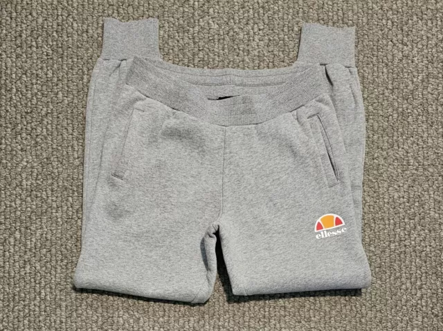 **ELLESSE**Ladies Size 1O Grey Tracksuit Pants Trackies Soft Warm Fleese Comfy