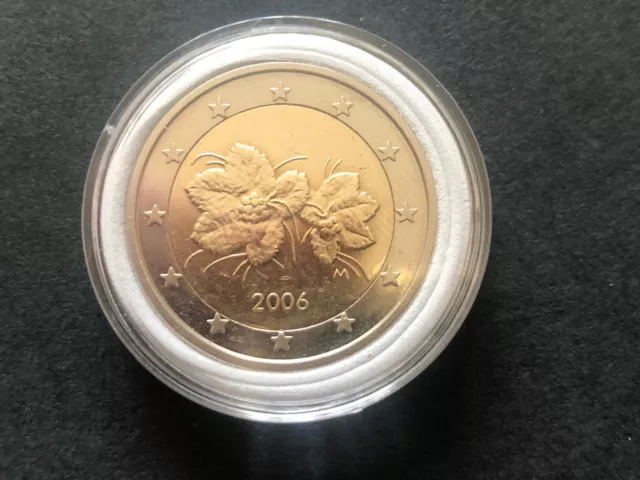 Pièce 2 euros Finlande 🇫🇮 2006 ⚠️ FAUTÉE ERREUR DE CARTE⚠️très RARE