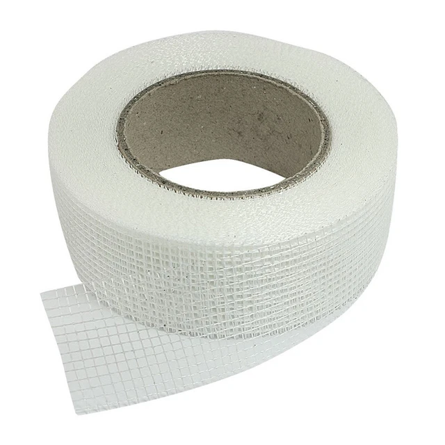 Self-adhesive white fiberglass mesh tape for cracks holes K7L4L4