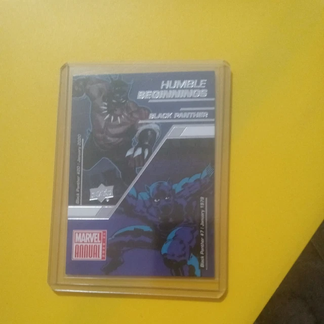 Marvel Annual 2020-21 (UD) HUMBLE BEGINNINGS Insert Card HB-4 / BLACK PANTHER