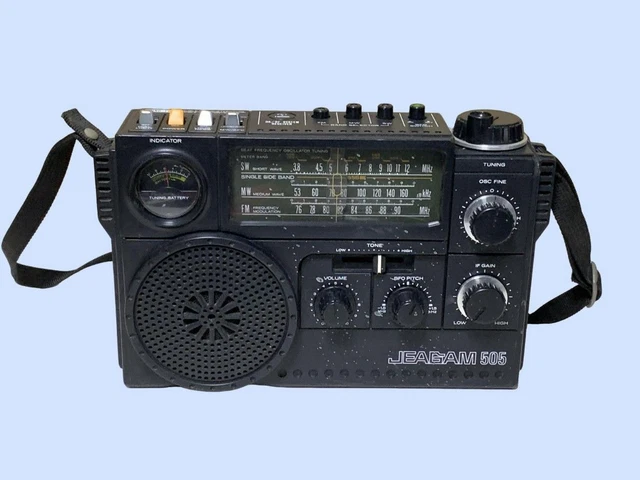 RADIO MITSUBISHI JP-505 JEAGAM 505 FM MW SW 3 bande testata