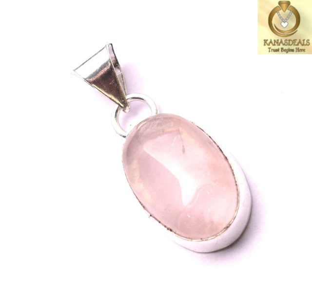 Rose Quartz Plated Pendant Intricate Jewellery 5 GM Value-Priced @1.99-67949