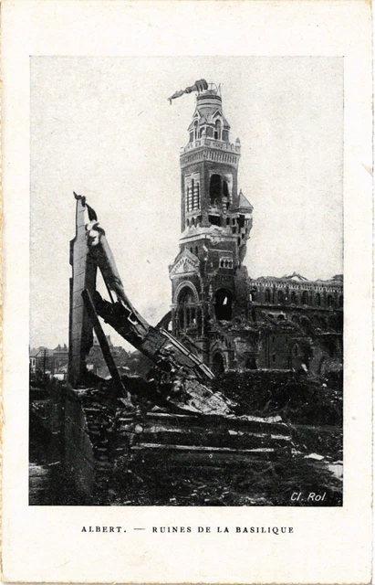 CPA MILITAIRE Albert-Ruines de la Basilique (315805)