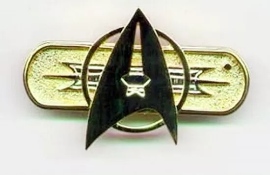 Star Trek Classic Movie Cloisonne Metal Chest Insignia Pin 1996 NEW UNUSED