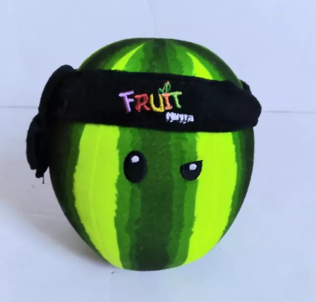 Fruit Ninja Game Watermelon Plush Toy Halfbrick Green Pull-Apart Stuffed  Plushie