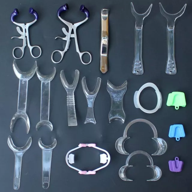 64 Types Dental Intraoral Cheek Lip Retractor Mouth Opener O/C/W/T Photography