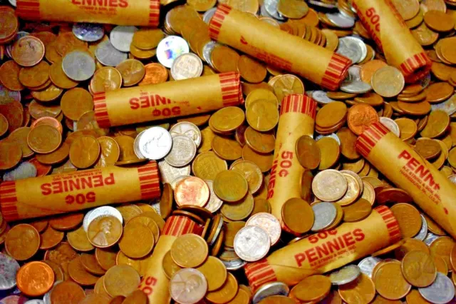 1909-1958 Lincoln Wheat Penny Roll~With Steel Cents~All Dates & Mints Possible~!