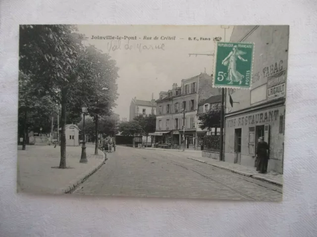 Cpa Val De Marne 94 Joinville Le Pont Rue De Creteil
