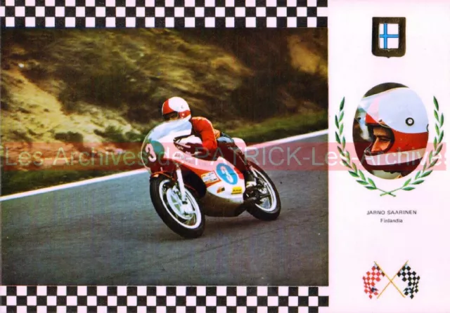 Jarno SAARINEN YAMAHA TZ 250 N°3 : Carte Postale Moto Postcard #526