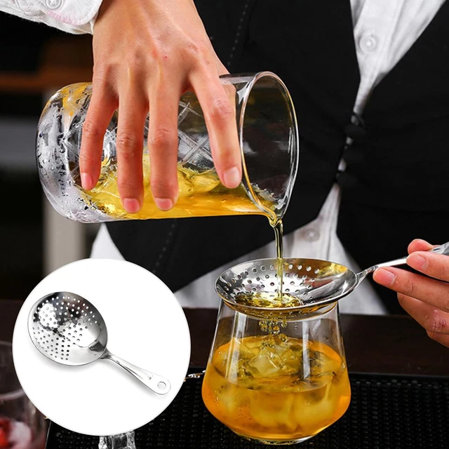 Cocktail Strainer Spoon Labor-saving Strain Multifunction Skimmer Spoon Julep