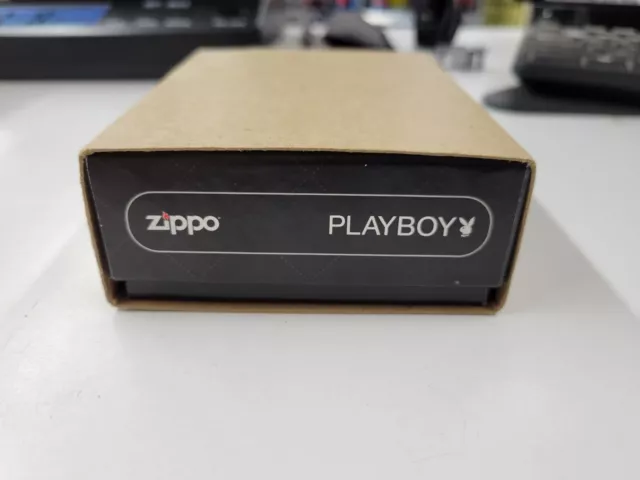 Vintage 2008 Zippo Playboy Lighter And Keychain Empty Box Only. #24464