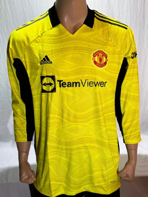 adidas Manchester United MUFC H GK JSY Torwart Trikot Jersey Home Gelb GM4623
