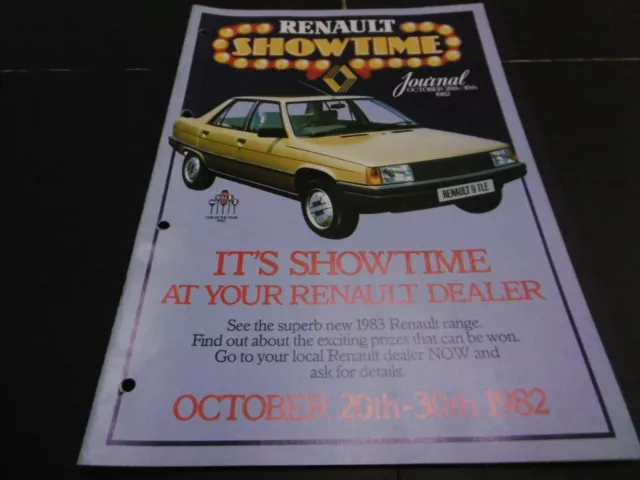 Renault Brochure Renault 5 9 18 Fuego 20 30