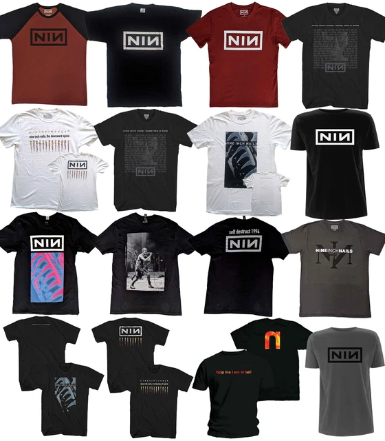 thumbnail image 2 of Nine Inch Nails Downward Spiral Band T-Shirt - Official Men's Black Concert Tee Size XXL 2 of 10