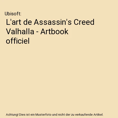 📘 L'Art D'Assassin's Creed Valhalla – Livre Officiel Français (Mana Books)