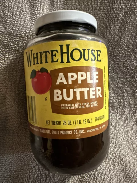 Nos White House Apple Butter Advertising Jar