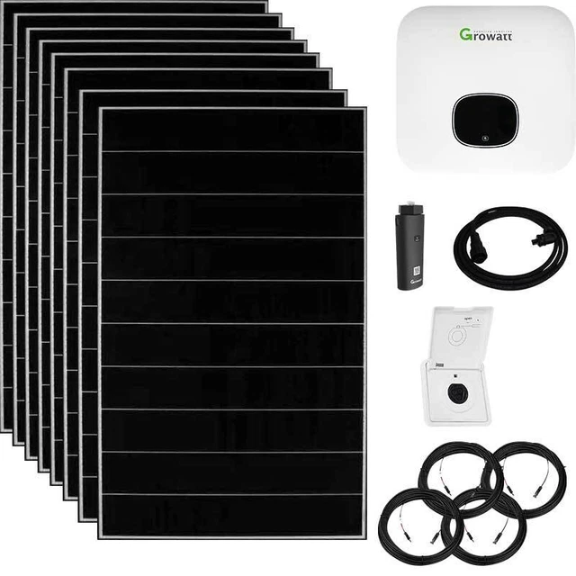 Plug And Play Solaranlage 3000 Watt 3000 WATT PLUG & Play Solaranlage Avec Prise Encastrée, Growatt EUR 3.