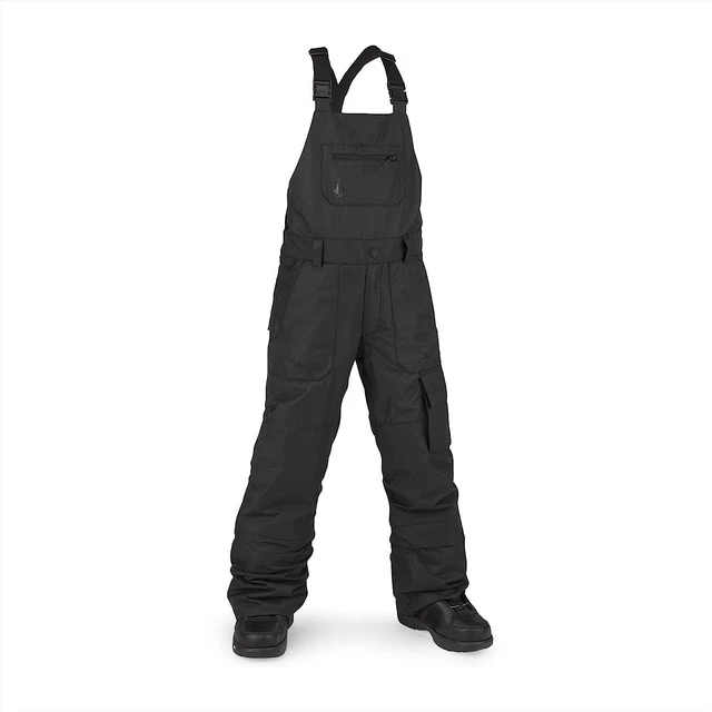 Volcom boys Youth Barkley Bib Overall Snowboard Pant Black S2, Small