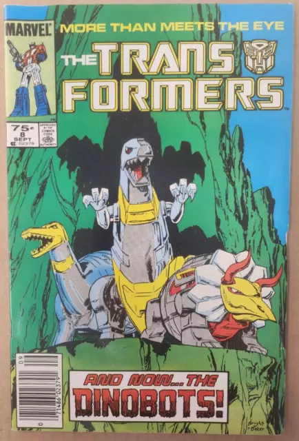 Transformers #8 (Marvel) 1985 Very Good+/Fine (5.0) Newsstand