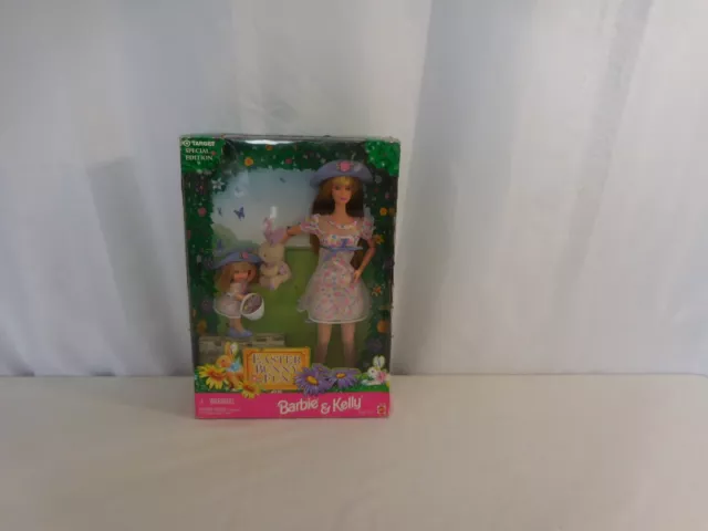 Barbie & Kelly Easter Bunny Fun Gift Set Vintage 1998 + Bunny NEW
