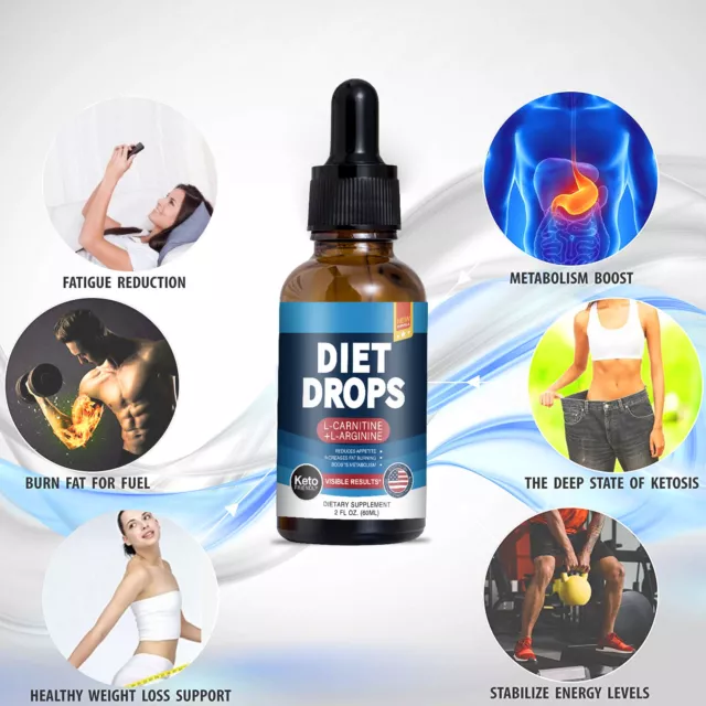 60ML Weight Loss Drops Strength Keto Diet Drops For Fast Fat Loss Slimming