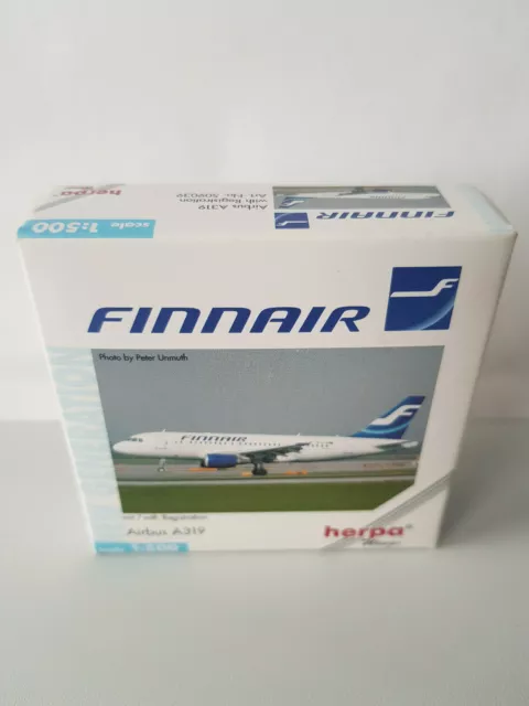 1:500 Herpa Wings 509039 Finnair Airbus A319-100 Registration NEU&OVP, Rarität