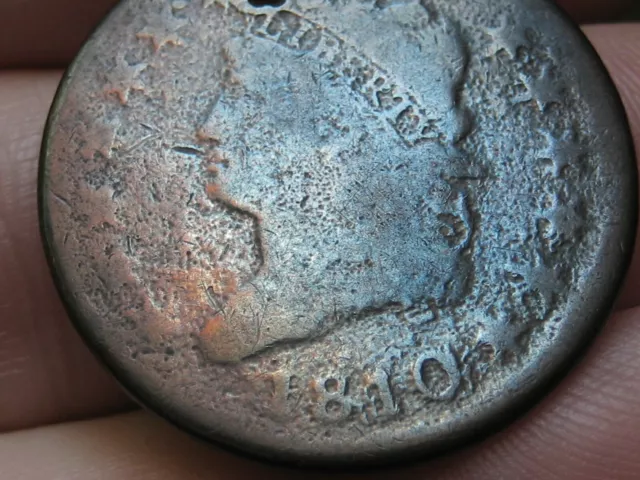 1810/09 Classic Head Large Cent Penny- Rare Overdate, S-281, Good/VG Details