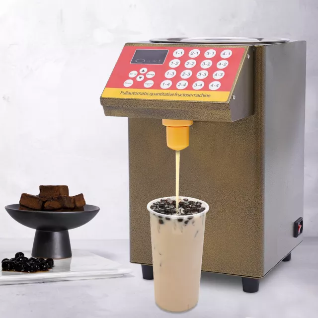 500W Fructose Quantitative Machine Sugar Syrup Dispenser Bubble Tea Equipment 8L