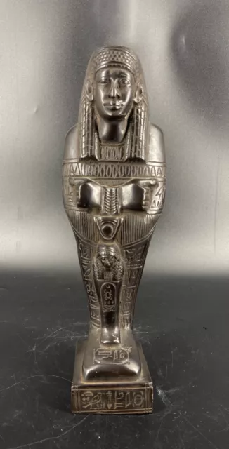 Ägyptische  Statue Figur Ägypten Amenemhat Naturstein Harz Gott Gottheit