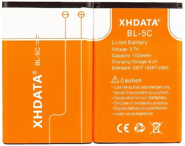BL-5C Battery 3.7V 1500Mah Rechargeable Battery Large Capacity for Radio for Hom