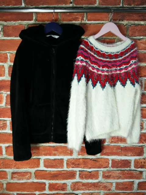 Girls Bundle Age 10-11 Years M&S H&M Jumper Sweater Fleece Jacket Kids Set 146Cm