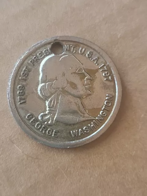 1789-1797 1st President U.S.A. George Washington Coin Medal Token, 25mm