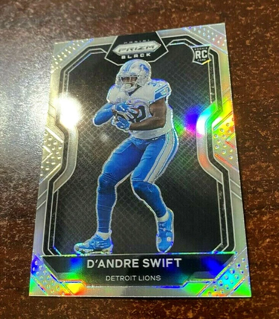 2020 Prizm Black D'Andre Swift RC " SILVER " Prizm Rookie UGA DETROIT LIONS