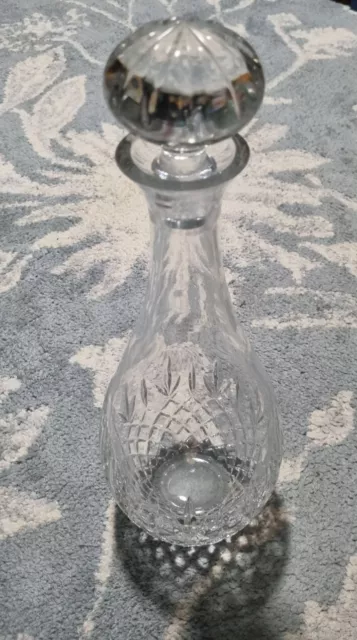 Royal Doulton lead crystal decanter, great preloved condition