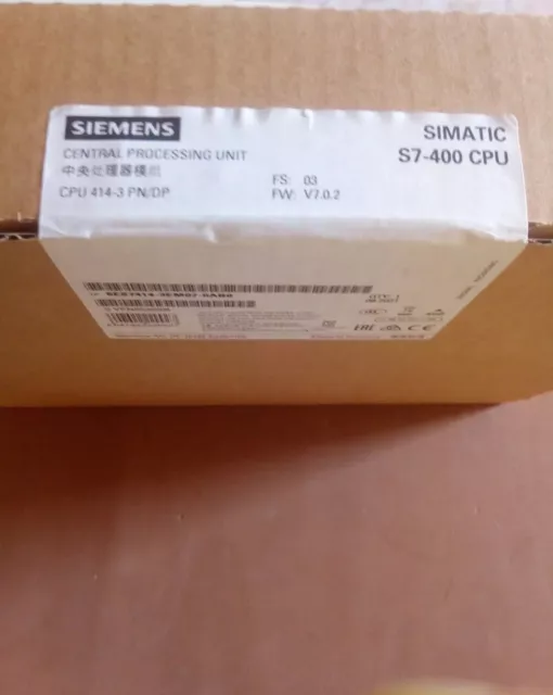 🔺Siemens Simatic S7-400Cpu 6Es7414-3Em07-0Ab0
