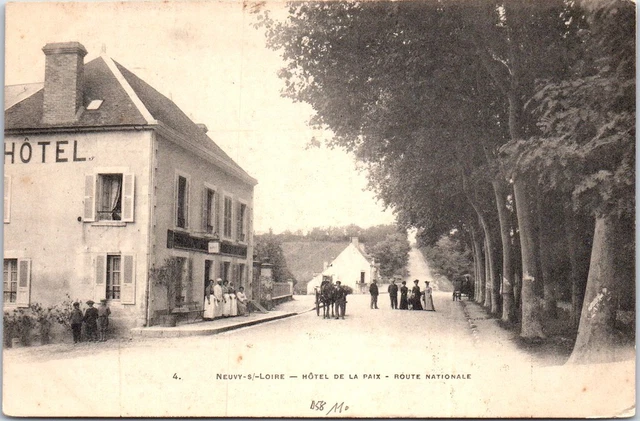 58 NEUVY SUR LOIRE - hotel de la paix route nationale