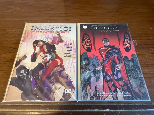 Injustice Ground Zero Vol 1 & Injustice Gods Among Us Year 5 Vol 1 DC COMICS TPB