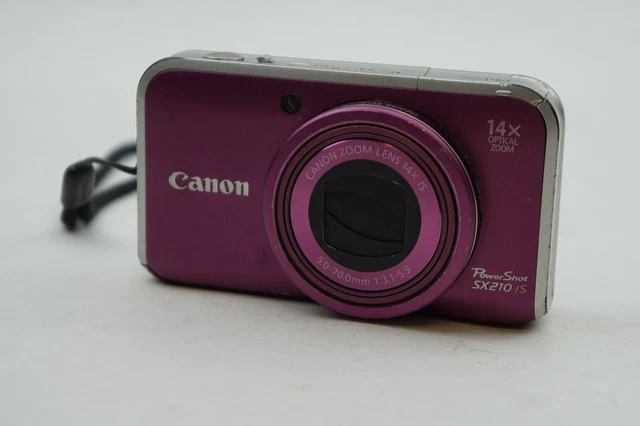 Canon PowerShot SX210 IS 14.1MP Digital Camera - Purple UNIT ONLY