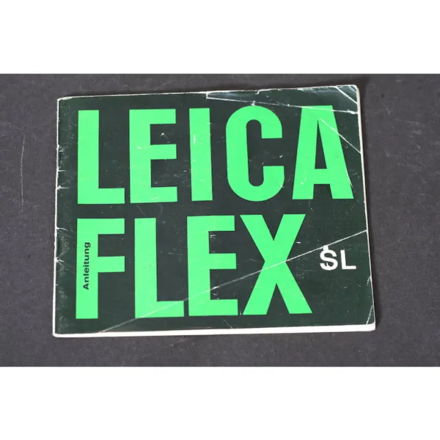 Leica Manual/Guide/Instructions for Use Leicaflex Sl