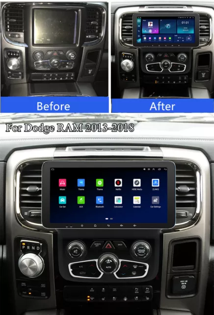 10.33'' For 13-18 Dodge RAM 1500-5500 Auto AC Carplay Stereo Radio GPS Head Unit 3