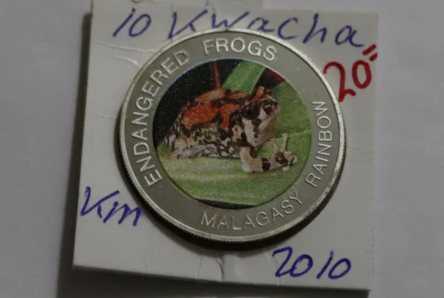 Malawi 10 Kwacha 2010 Proof Endangered Frogs B38 Xu35